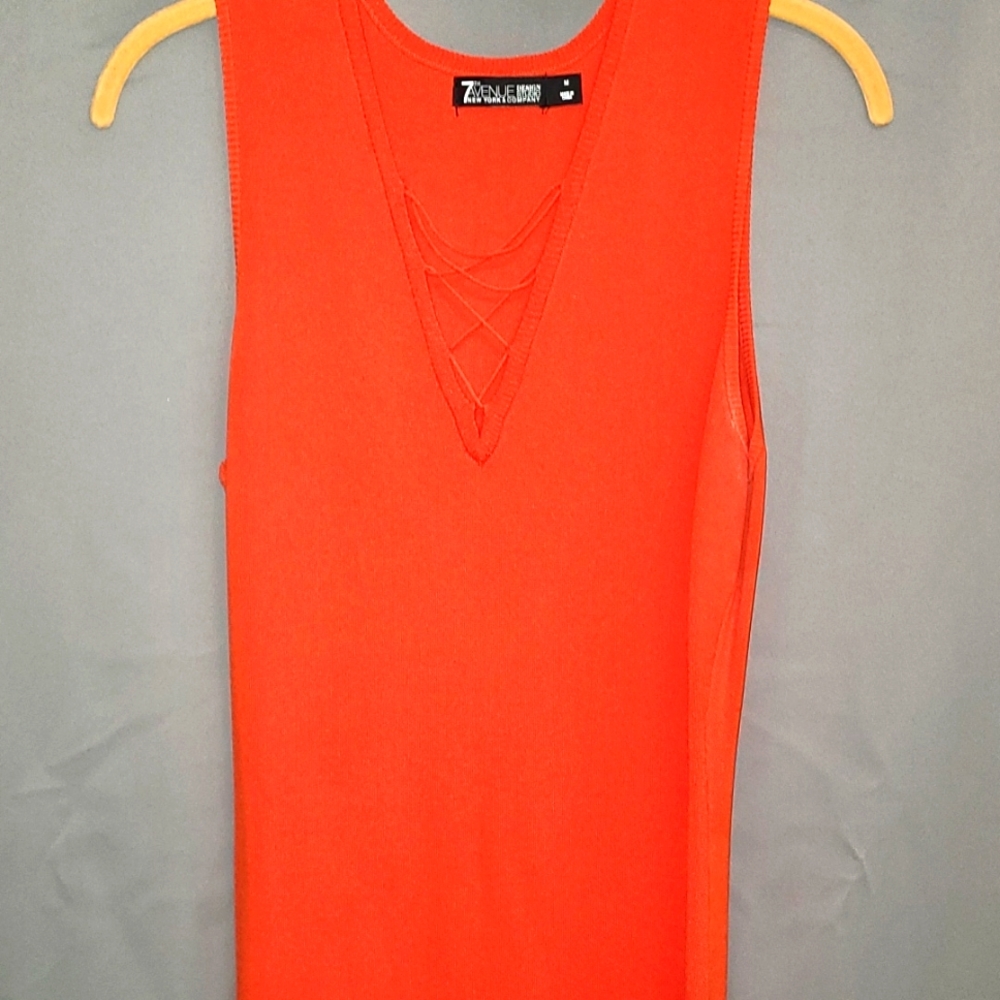 Size Medium Orange 7th Avenue Maxi Dress